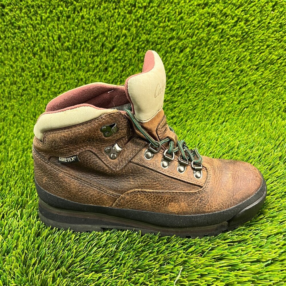 Cabelas Rimrock Gore-Tex‎ Womens Size 8B Brown Black Outdoor Hiking Boots Shoes
